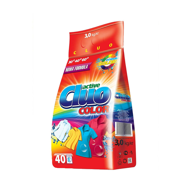 Cluo prací prášok na farebné prádlo 3kg