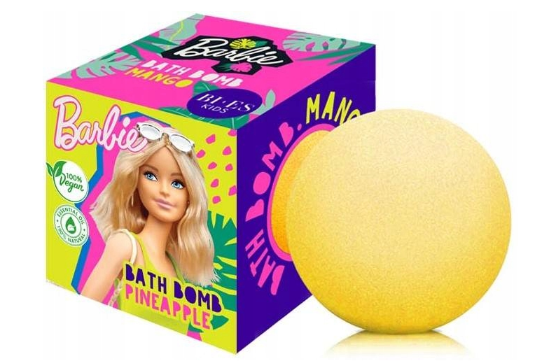 Bi-es šumivá guľa do kúpeľa Barbie ananás 165g