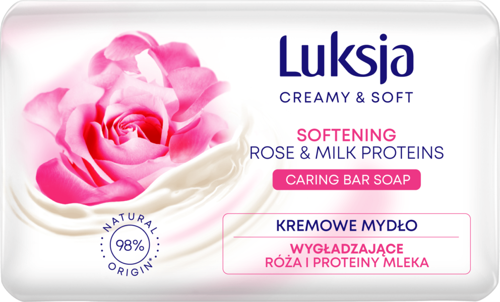 Luksja mydlo rose&milk proteins 90g