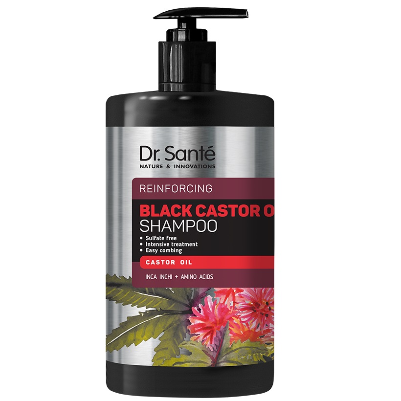 Dr. Santé Black Castor oil hair šampón 1L