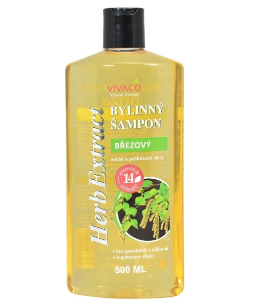 Vivaco HERB EXTRACT bylinný šampón na vlasy BREZA 500ml