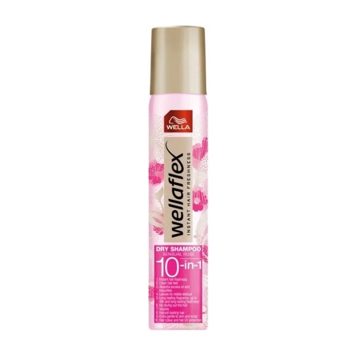 Wellaflex suchý šampón v spreji sensual rose 180ml