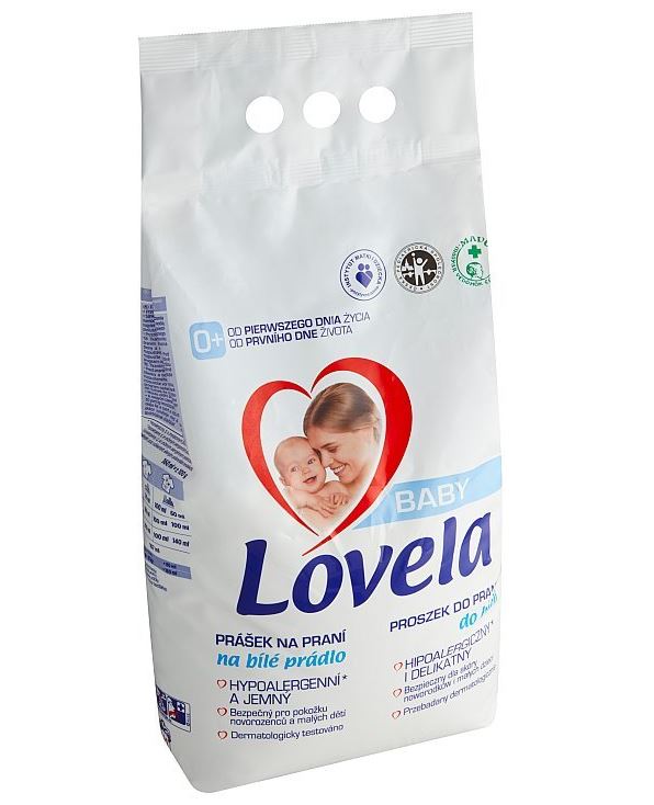 Lovela Baby prášok na pranie na bielu bielizeň 4,1KG/41PD