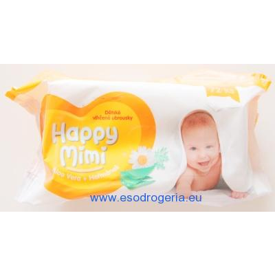 HAPPY MIMI DETSKÉ VLHČENÉ OBRÚSKY 72KS