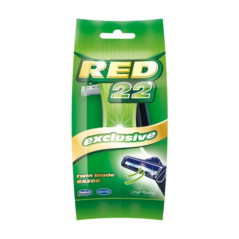 RED 22 MEN EXCLUSIVE DVOJBRITVOVÝ HOLIACI STROJČEK 5KS/ 459
