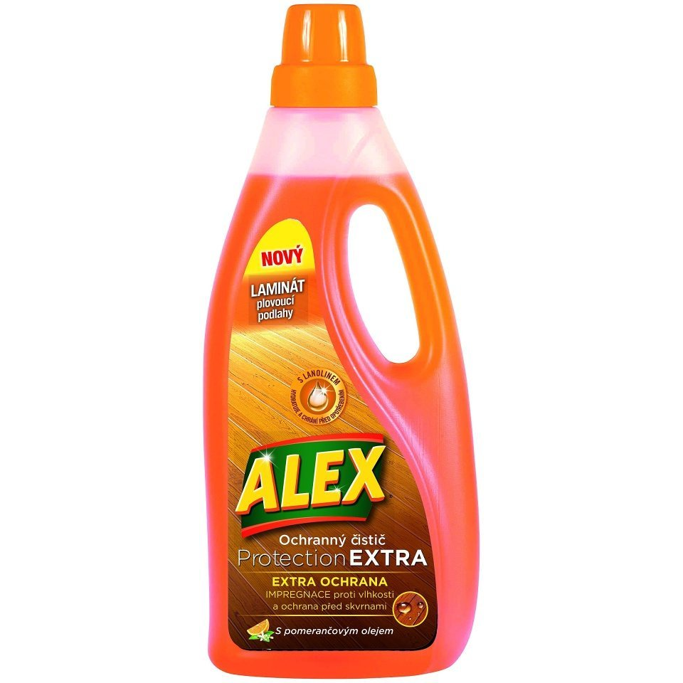 ALEX ČISTIČ NA LAMINÁTOVÉ PODLAHY PROTECTION EXTRA S POMARANČOVÝM OLEJOM 750ML