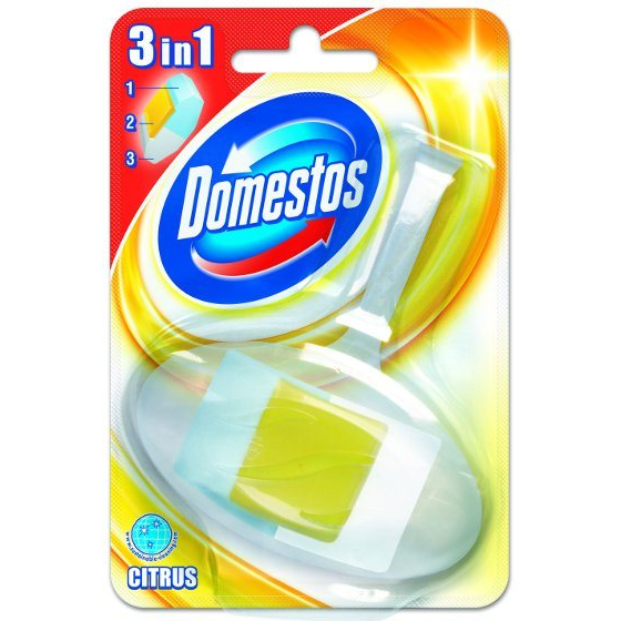 DOMESTOS TUHÝ WC BLOK 3V1 CITRUS 40G