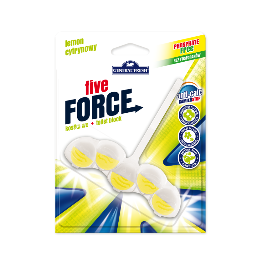 General Fresh Five Force Lemon WC blok citrón 50 g