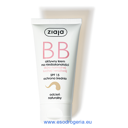 Ziaja BB krém na normálnu, suchú a citlivú pokožku prirodzený 50ml