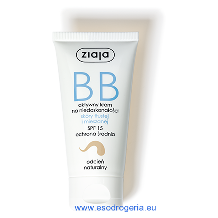 Ziaja BB krém na mastnú a zmiešanú pokožku prirodzený 50ml