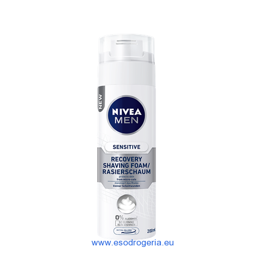 Nivea pena na holenie Sensitive Recovery 200ml